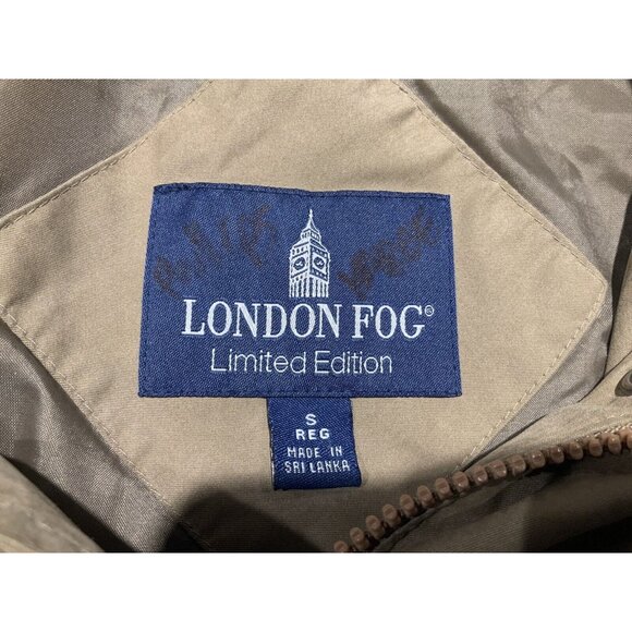 London Fog Anorak Coat Small Women's Beige Zip And Snap Adjustable Waist - Picture 7 of 9
